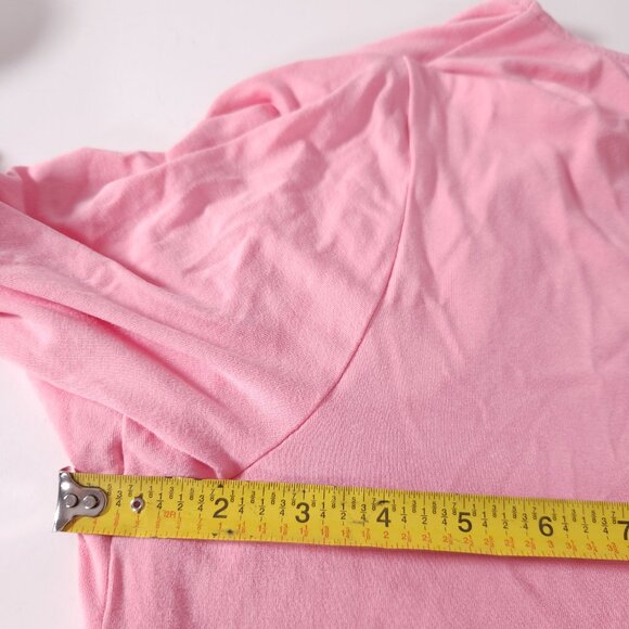 J.Jill Wearever Womens L Pink Tunic Top Layered Hem 3/4 Sleeve Travel Minimalist - Picture 5 of 13